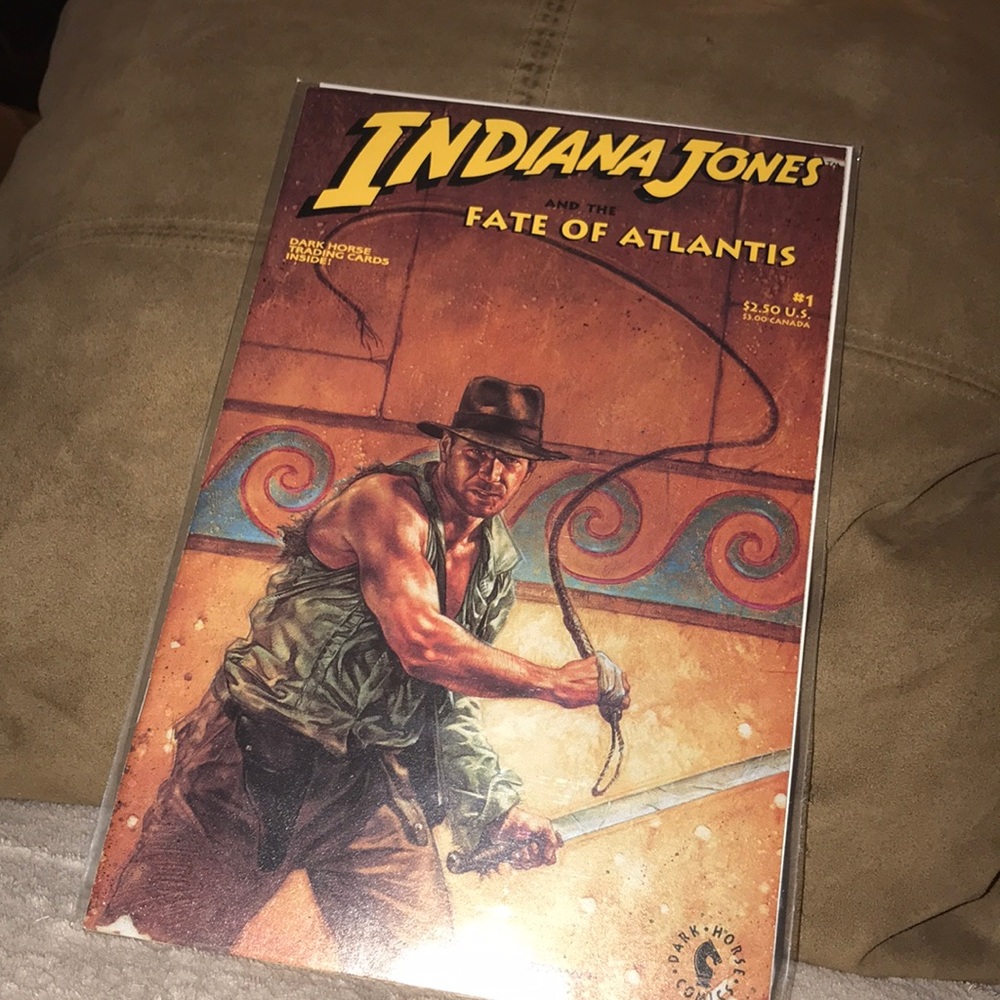 1991 Dark horse comics Indiana Jones and the fate of Atlantis